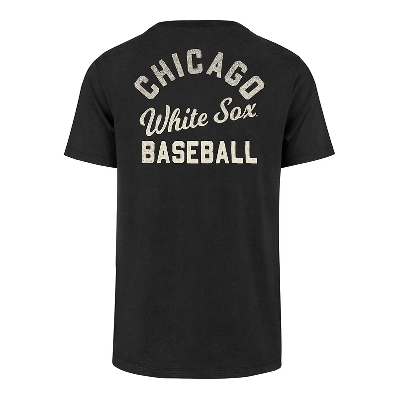 Men's '47  Black Chicago White Sox Turn Back Franklin T-Shirt