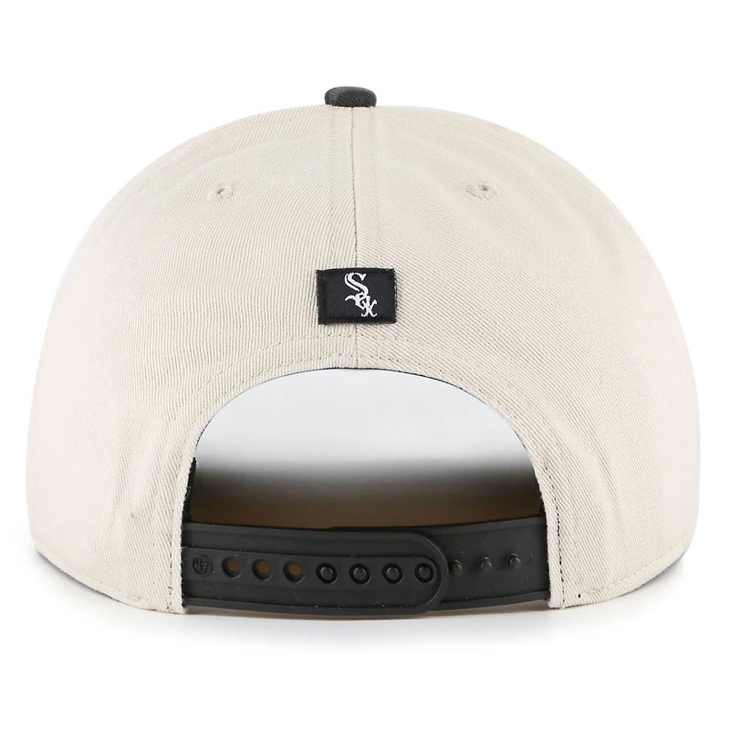 Men's '47 Cream/Black Chicago White Sox Fiji Rope Hitch Adjustable Hat