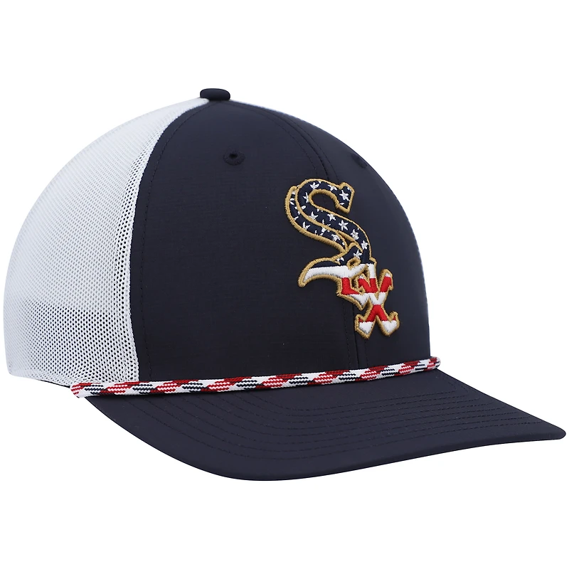 Casquette Snapback '47 Navy/White Chicago White Sox Flag Fill pour homme
