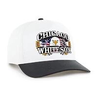 Men's '47 White/Black Chicago White Sox Americana Eagle Hitch Adjustable Hat