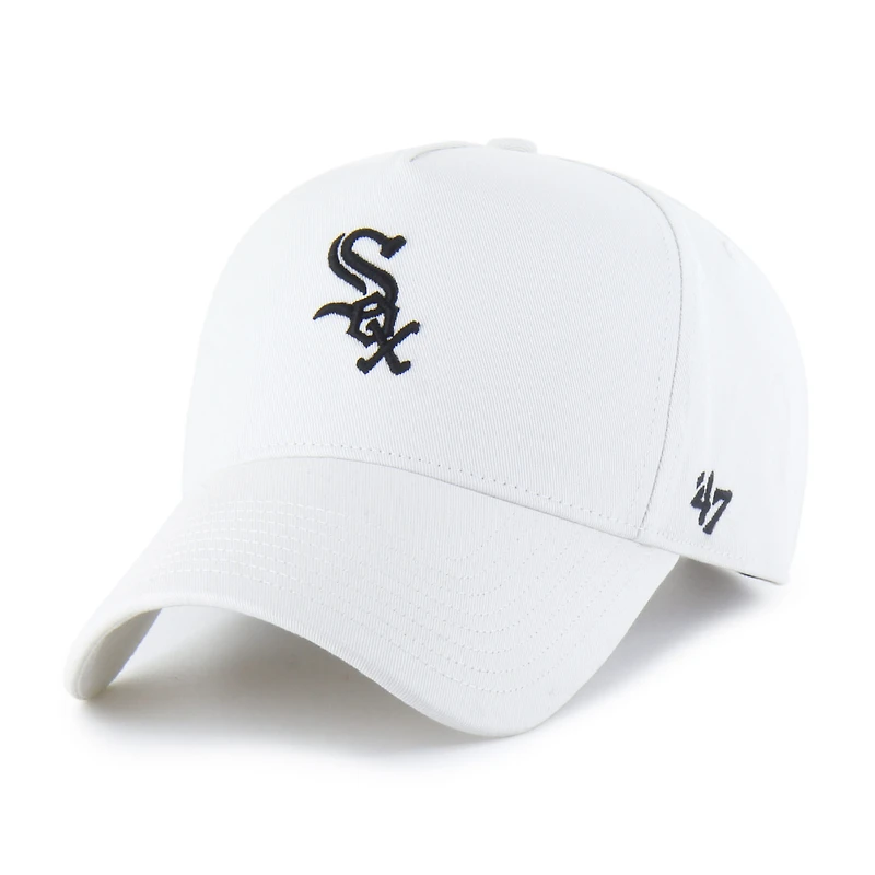 Men's '47 White Chicago White Sox Foundational Pinch Offside Adjustable Hat