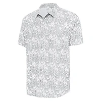 Men's Antigua Gray Chicago White Sox Resort Button-Up Shirt