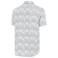 Chemise boutonnée Antigua grise pour homme, motif Chicago White Sox Resort