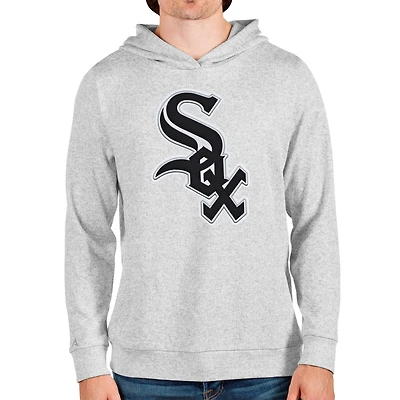 Sweat à capuche enfiler Absolute pour homme avec logo de l'équipe des Chicago White Sox en gris chiné Antigua