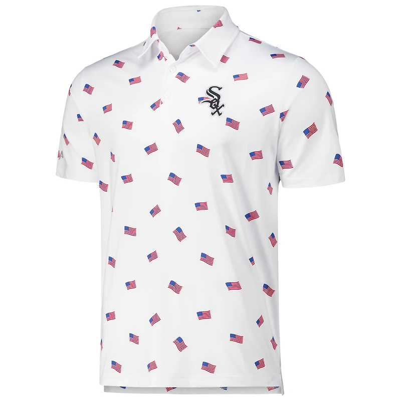 Men's Antigua White Chicago Sox  Americana Polo