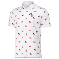 Men's Antigua White Chicago Sox  Americana Polo