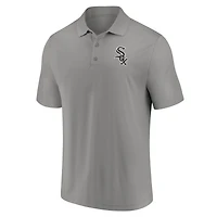 Ensemble polo noir/gris avec logo principal des Chicago White Sox pour homme