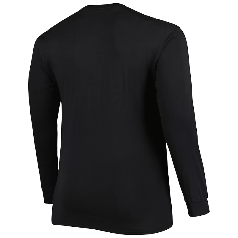 T-shirt à manches longues Chicago White Sox Big & Tall pour homme, noir