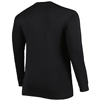 T-shirt à manches longues Chicago White Sox Big & Tall pour homme, noir
