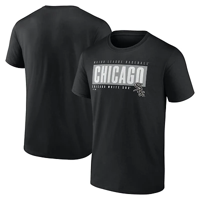 Men's  Black Chicago White Sox Blocked Out T-Shirt