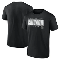 Men's  Black Chicago White Sox Blocked Out T-Shirt