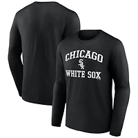 T-shirt à manches longues Heart & Soul des Chicago White Sox pour homme, couleur charbon