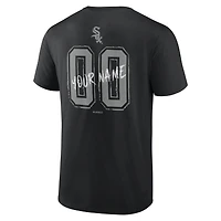 Men's Black Chicago White Sox  Hustle Personalized Name & Number T-Shirt