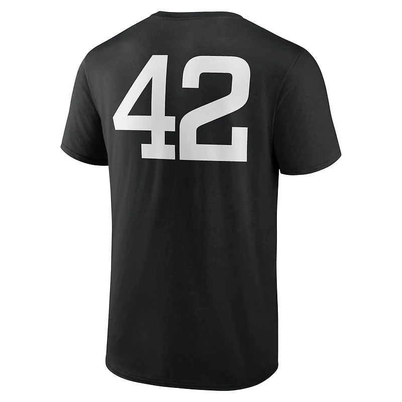 Men's Black Chicago White Sox Jackie Robinson Day Name & Number T-Shirt