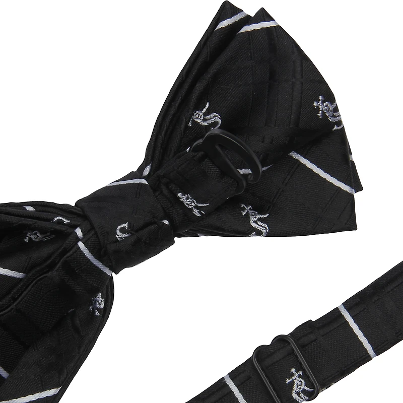 Nœud papillon Oxford noir pour homme