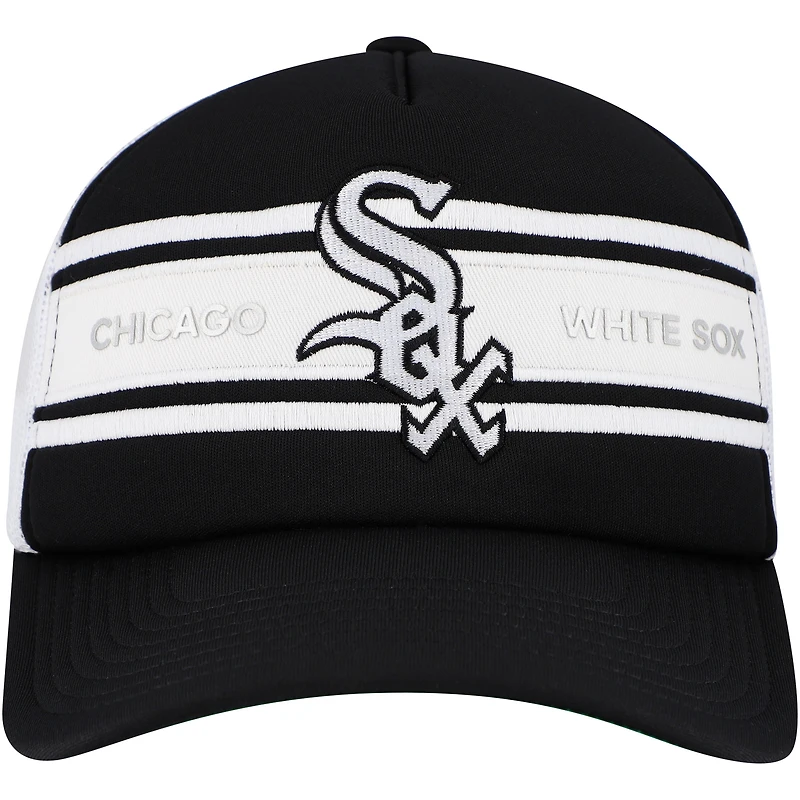 Casquette ajustable noire pour homme Chicago White Sox Sideline Trucker