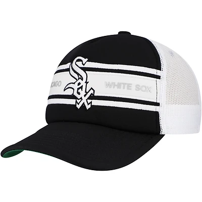 Casquette ajustable noire pour homme Chicago White Sox Sideline Trucker