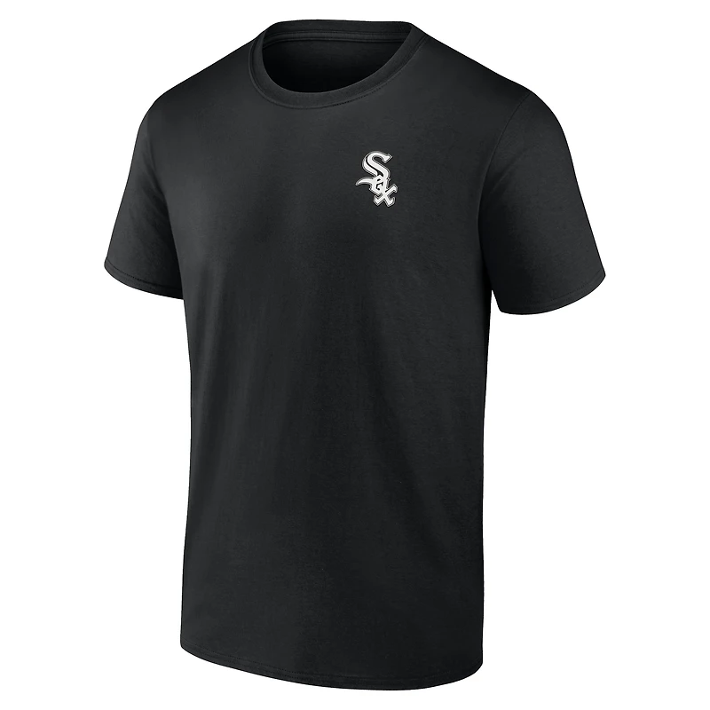 T-shirt noir pour homme des Chicago White Sox avec frites étouffées
