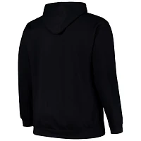 Men's  Black Chicago White Sox Stack Fleece Pullover Hoodie