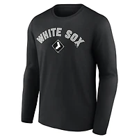 Men's Black Chicago White Sox Winning Streak Custom Long Sleeve T-Shirt