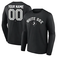 Men's Black Chicago White Sox Winning Streak Custom Long Sleeve T-Shirt