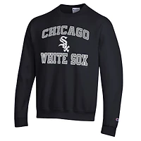 Sweat-shirt Champion noir pour homme Chicago White Sox Heart & Soul Powerblend