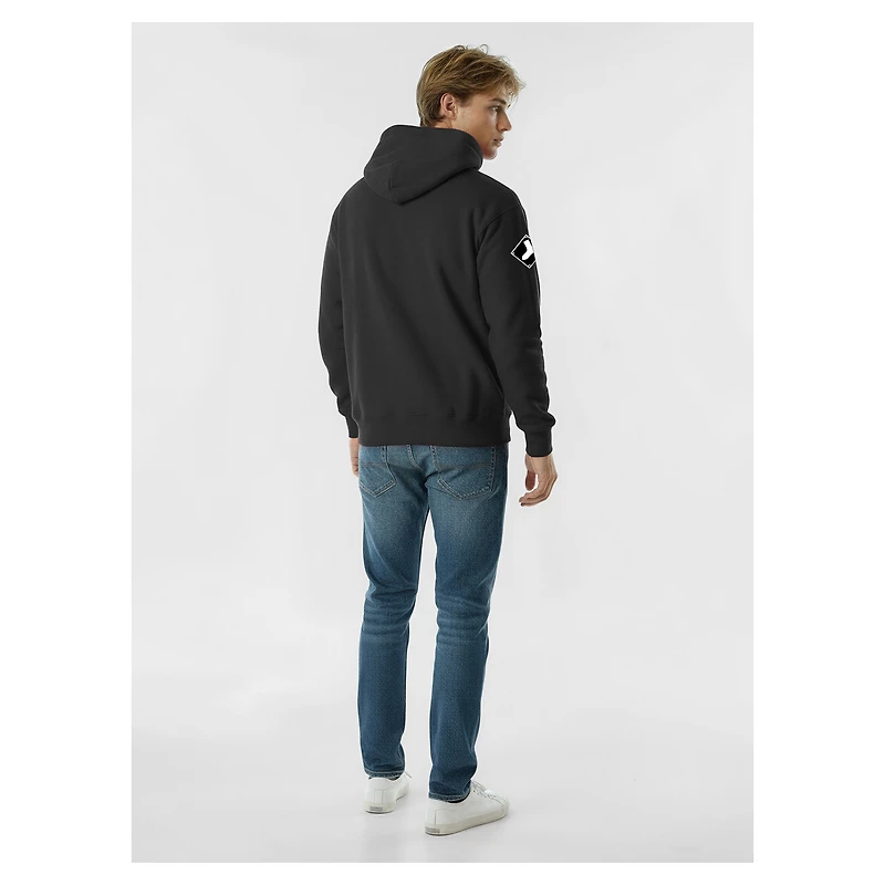 Men's Champion  Black Chicago White Sox Reverse Weave Chenille Hoodie