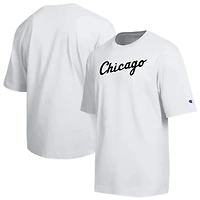 T-shirt Champion White Chicago Sox All Star en chenille avec logo arqué