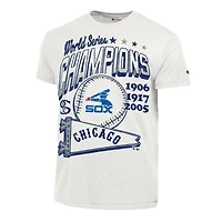 Men's Champion  White Chicago Sox Winning Tradition Cooperstown Tri-Blend T-Shirt