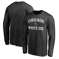 Men's  Charcoal Chicago White Sox Heart & Soul Long Sleeve T-Shirt