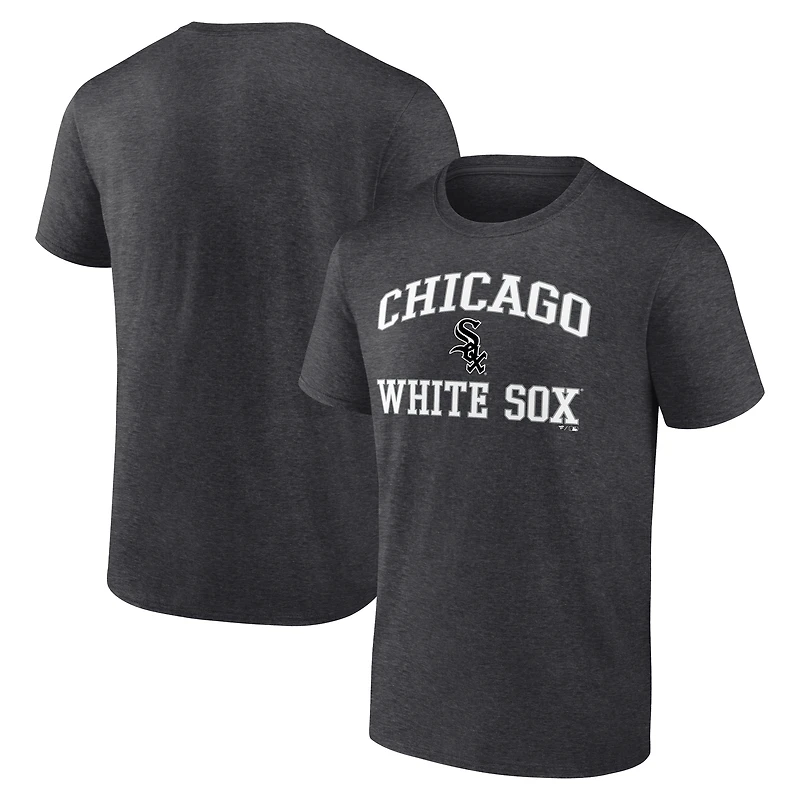 Men's  Charcoal Chicago White Sox Heart & Soul T-Shirt