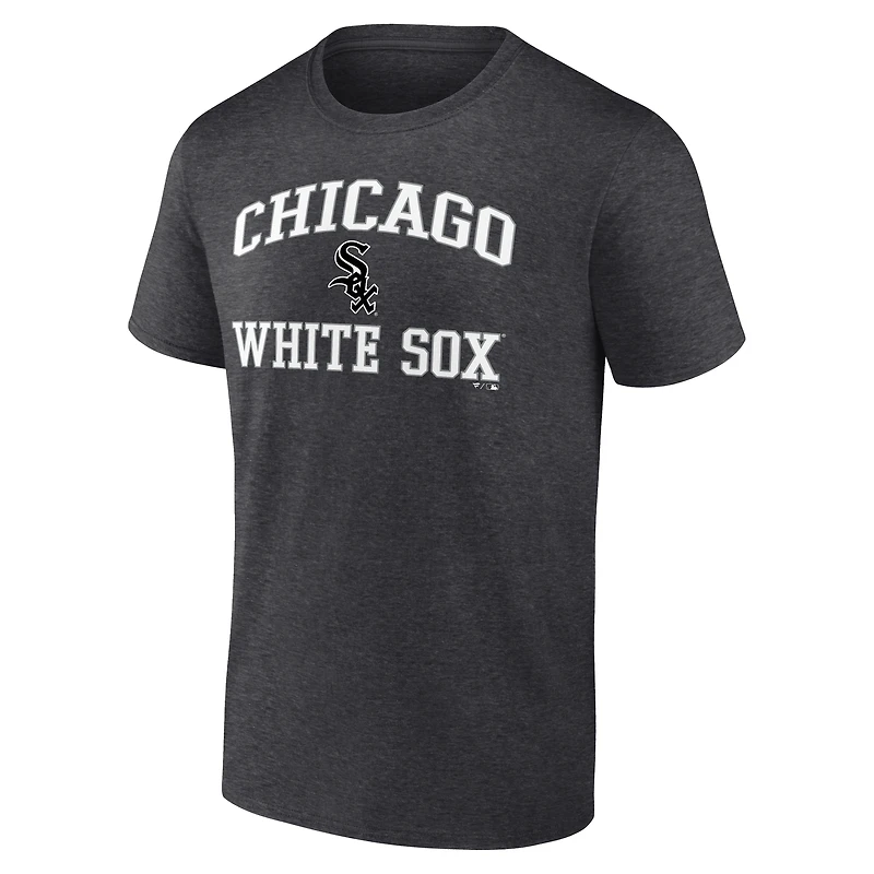 Men's  Charcoal Chicago White Sox Heart & Soul T-Shirt