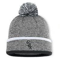 Men's Chicago White Sox Fanatics Heather Gray Backstop Cuffed Knit Hat with Pom