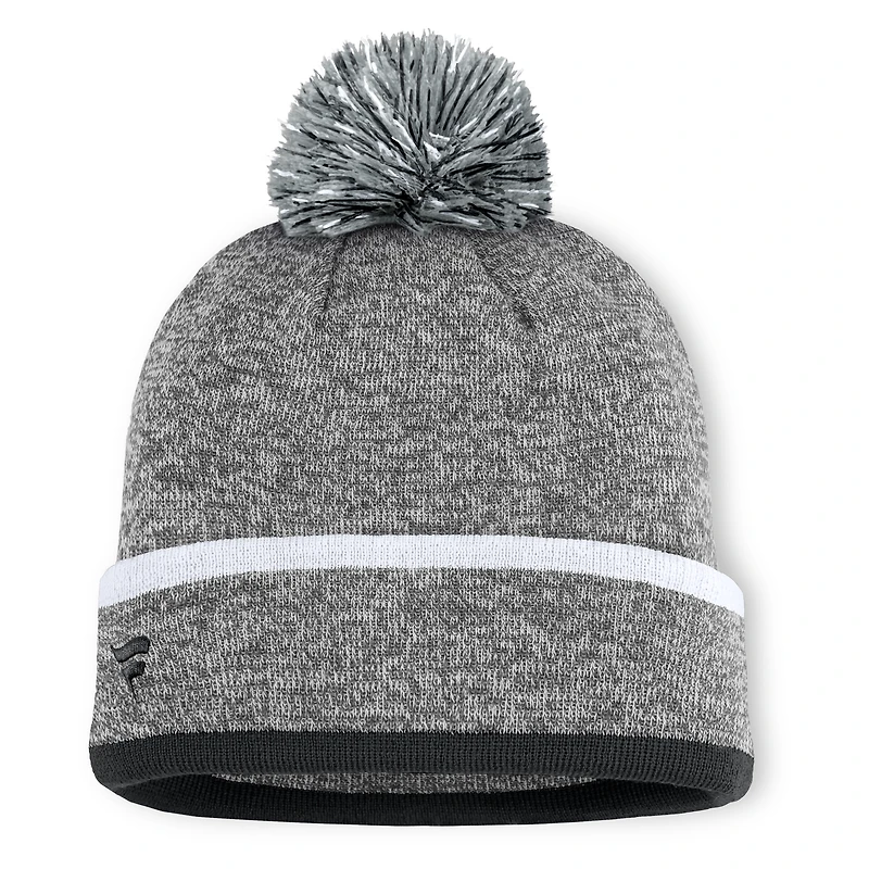 Men's Chicago White Sox Fanatics Heather Gray Backstop Cuffed Knit Hat with Pom