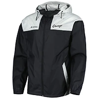 Columbia Black/Grey Chicago White Sox Omni-Shade Flash Forward Challenger Veste coupe-vent entièrement zippée pour homme