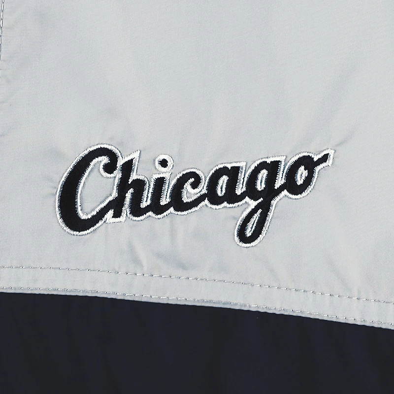 Men's Columbia Black Chicago White Sox Flash Forward Challenger Omni-Shade Full-Zip Windbreaker