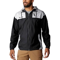 Men's Columbia Black Chicago White Sox Omni-Shade Flash Challenger Full-Zip Windbreaker Jacket