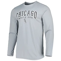 Ensemble de nuit pour homme Concepts Sport noir/gris Chicago White Sox Breakthrough avec haut à manches longues et pantalon