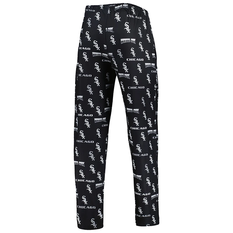 Ensemble de nuit pour homme Concepts Sport noir/gris Chicago White Sox Breakthrough avec haut à manches longues et pantalon