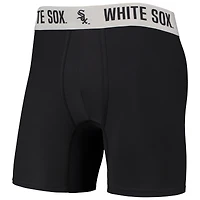 Ensemble de deux boxers Flagship Chicago White Sox Concepts Sport pour hommes, noir/gris
