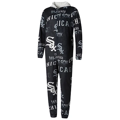 Concepts Sport Noir Chicago White Sox Windfall Microfleece Union Suit