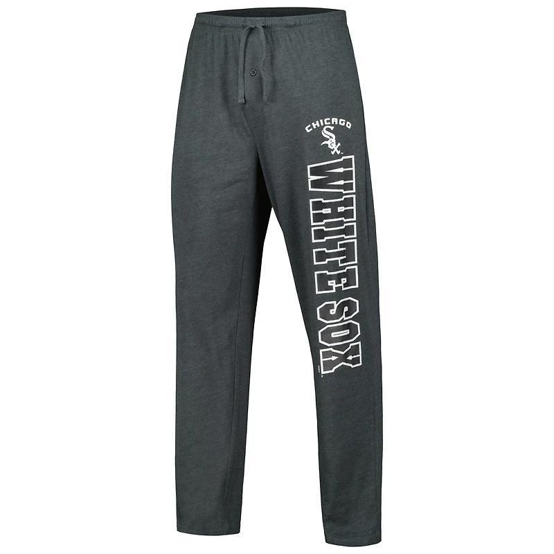 Men's Concepts Sport Charcoal/Black Chicago White Sox Meter Top & Pants Sleep Set