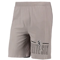 Ensemble de nuit T-shirt et short Chicago White Sox Meter Concepts Sport gris/noir pour homme