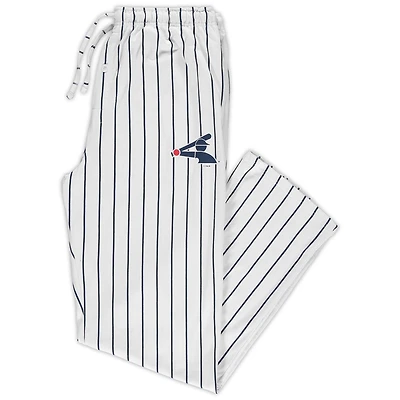 Concepts Sport Pantalon de nuit à fines rayures Chicago White Sox Big & Tall pour homme Blanc/Noir
