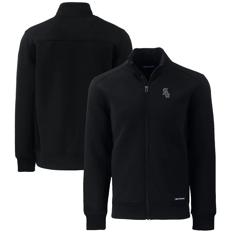 Veste zippée intégrale Roam Eco recyclée noire pour homme, modèle Cutter & Buck des Chicago White Sox, grande taille
