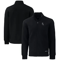 Veste zippée intégrale Roam Eco recyclée noire pour homme, modèle Cutter & Buck des Chicago White Sox, grande taille