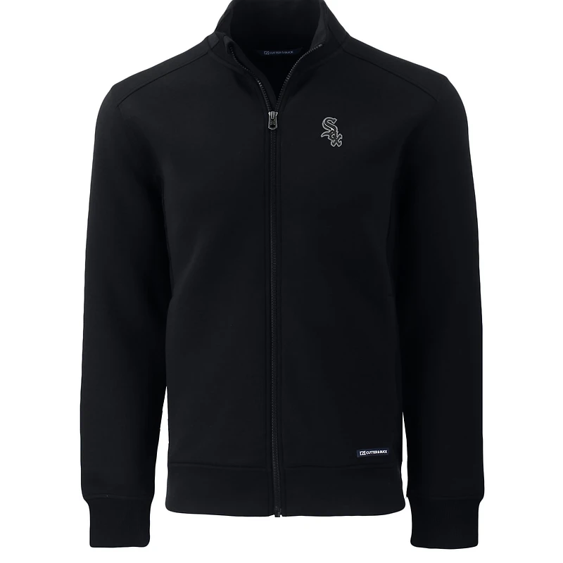 Veste zippée intégrale Roam Eco recyclée noire pour homme, modèle Cutter & Buck des Chicago White Sox, grande taille