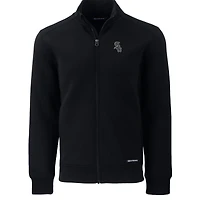 Veste zippée intégrale Roam Eco recyclée noire pour homme, modèle Cutter & Buck des Chicago White Sox, grande taille