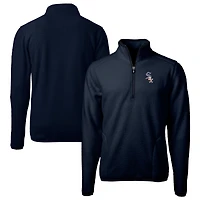 Veste polaire écologique à quart de zip pour homme, couleur bleu marine, des Chicago White Sox, Americana Cascade, taille grande et