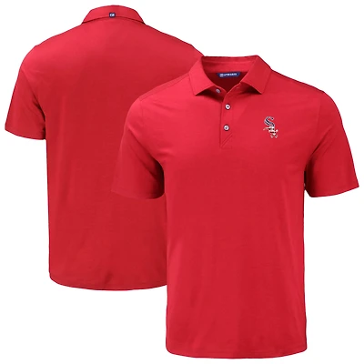 Men's Cutter & Buck Red Chicago White Sox Coastline Epic Comfort Eco Recycled Polo